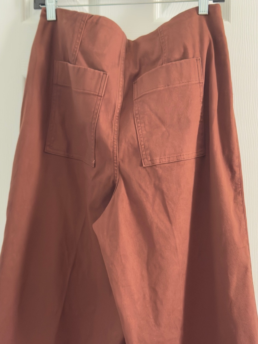 SPANX Hickory Stretch Twill Wide Leg Pants L Large NWT - Picture 6 of 13